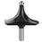 12mm Shank Tungsten Steel Alloy Round Over Bit Woodworking Cutter Wood Line Edge Trimmer - Black - 7