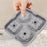 2 in 1 Silicone Ice Cube Tray Ice Making Mold with Funnel (BPA Free, No FDA Certificate) - Grey - 4