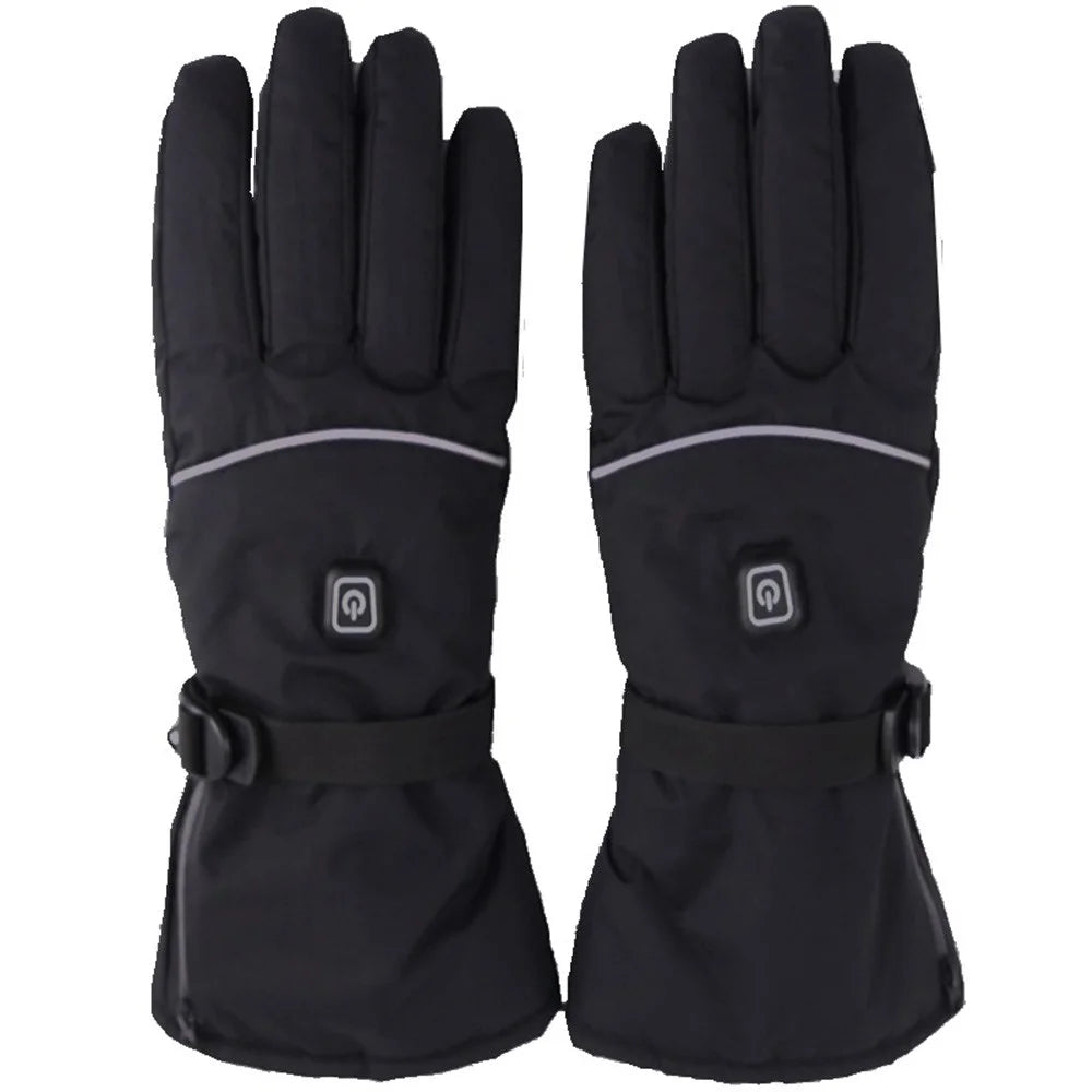 1 Pair Multi-Function Heating Gloves 3-Gear Temperature Adjustable Electric Thermal Gloves for Snowboard Cycling Ski (No Battery) - 2
