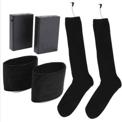 Winter Heated Stretch Socks Electric Heating Socks Long Tube Heated Sock for Outdoor Skiing (Size 36-43) - 1