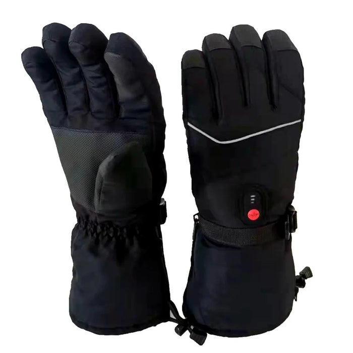1 Pair Touch Screen Heating Gloves Multi-Function Temperature Adjustable Electric Thermal Gloves for Snowboard Cycling Ski (No Battery) - 2