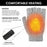 1 Pair USB Electric Heating Winter Gloves Warm Heated Polyester Half Finger Gloves with Flap Lid - Light Grey - 4