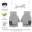 1 Pair USB Electric Heating Winter Gloves Warm Heated Polyester Half Finger Gloves with Flap Lid - Light Grey - 5