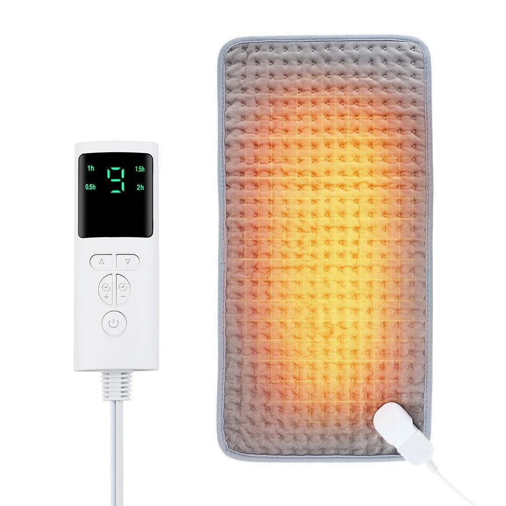 HAILICARE Electric Heating Pad 9 Gear Temperature Adjustment Body Heated Mat Winter Warmer Cushion with 4 Gear Timing - EU Plug - 2