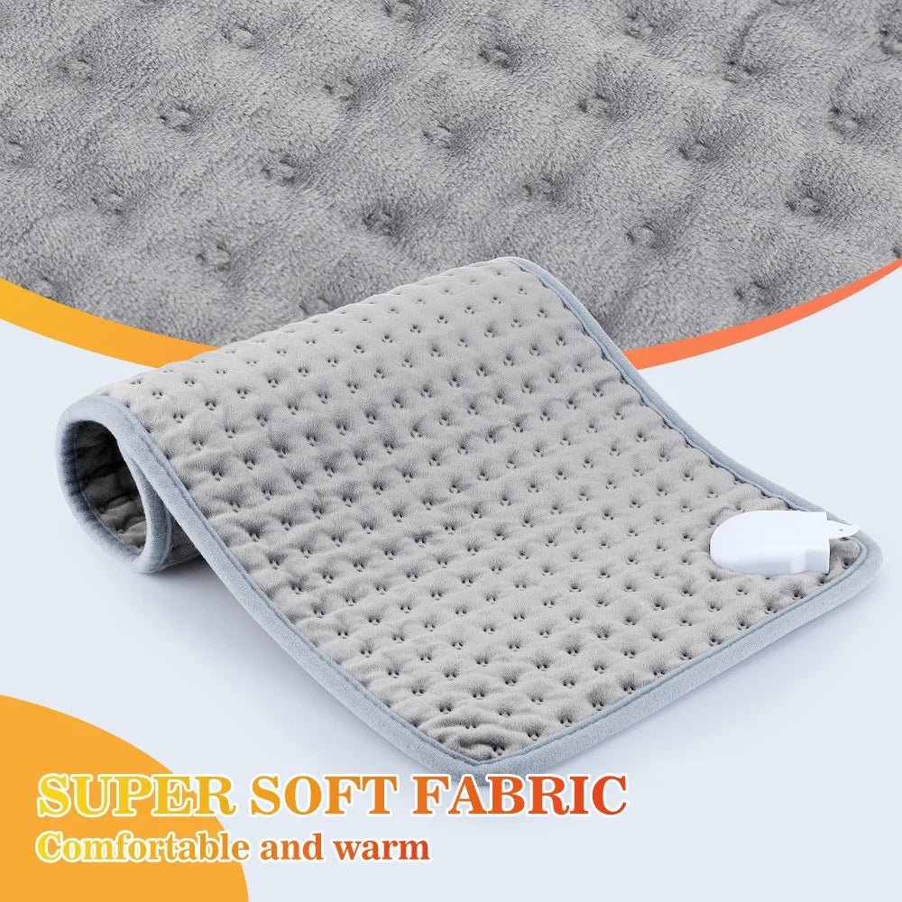 HAILICARE Electric Heating Pad 9 Gear Temperature Adjustment Body Heated Mat Winter Warmer Cushion with 4 Gear Timing - EU Plug - 6