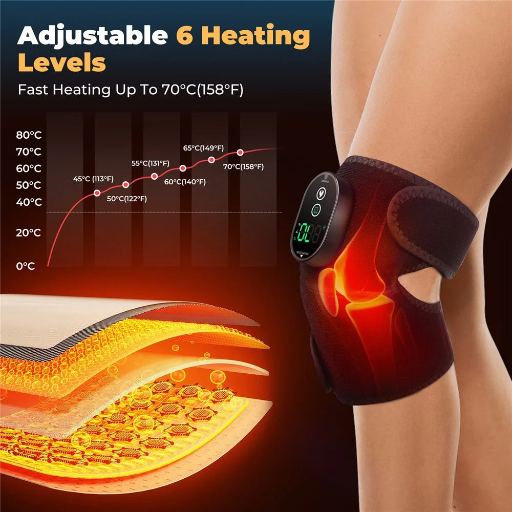 HAILICARE 1Pc 6-Gear Heating Winter Knee Massager Knee / Elbow / Shoulder Hot Compress Instrument (CE / ROHS / FCC Certified) - 4
