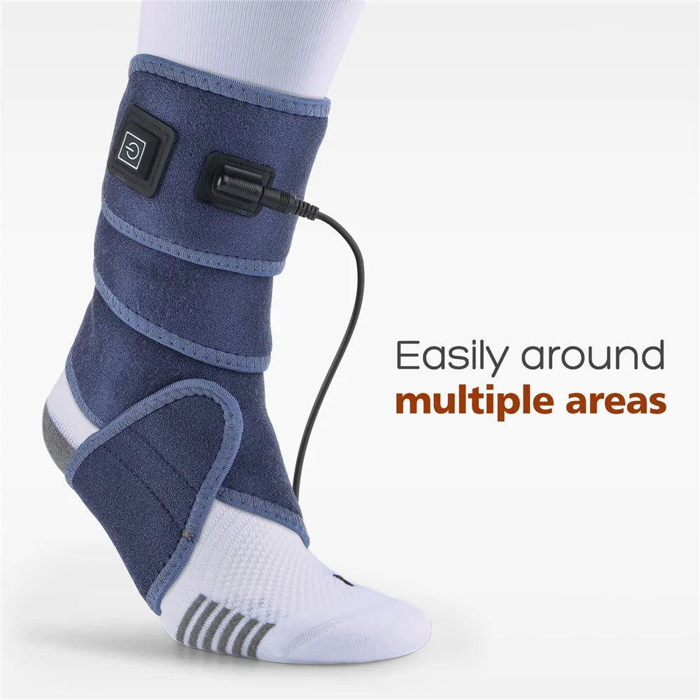 Winter Heating Band Multifunctional Elbow Electric Heater Wrist Ankle Protector Warmer Physiotherapy Pain Relief Heated Straps - US Plug - 3