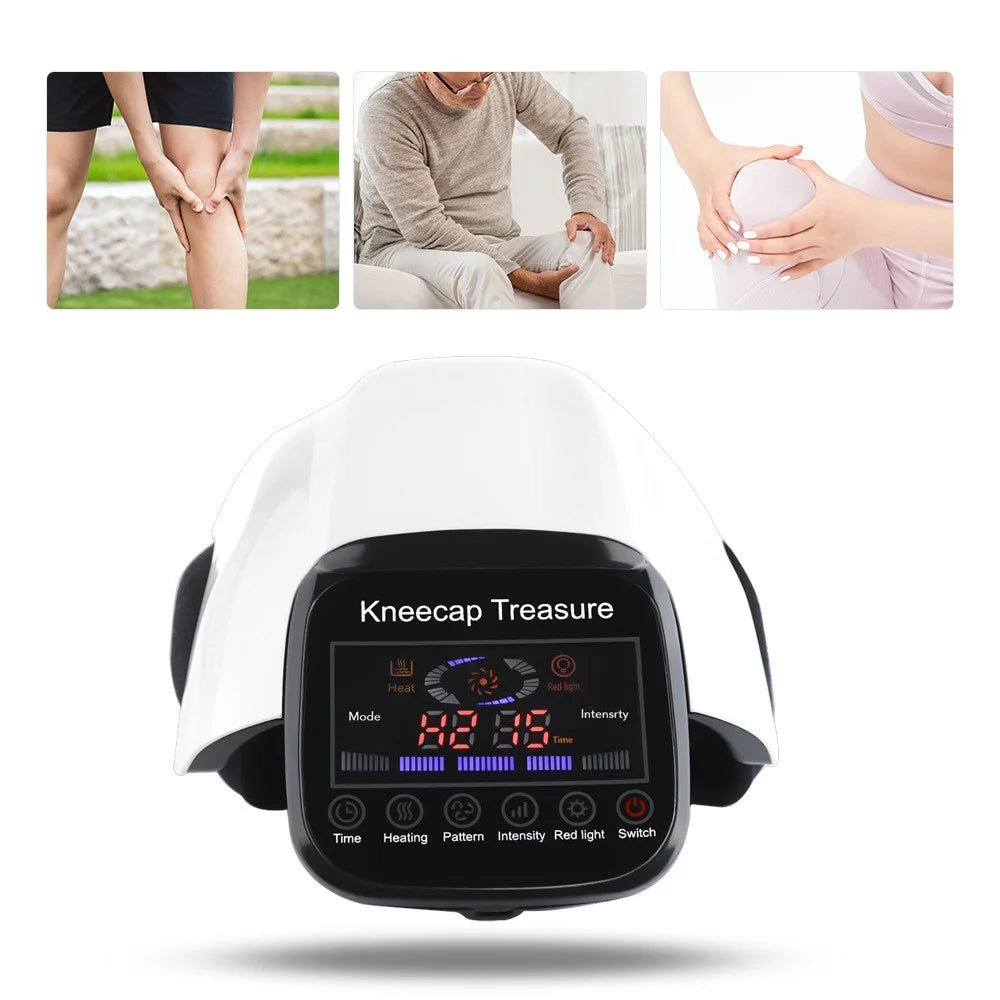 LCD Smart Heating Knee Massager Red Light Physiotherapy Pressure Massager Elbow Knee Electric Warmer - 3