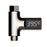 LED Digital Display Water Temperature Meter Gauge Bathroom Shower Thermometer, Electroplating Color - 1
