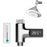 LED Digital Display Water Temperature Meter Gauge Bathroom Shower Thermometer, Electroplating Color - 2