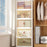 45*27*125.5cm 5 Layers Clear Shoes Clothing Storage Box PP+HIPS+TPR Home Clothes Snack Toy Storage Cabinet - 6