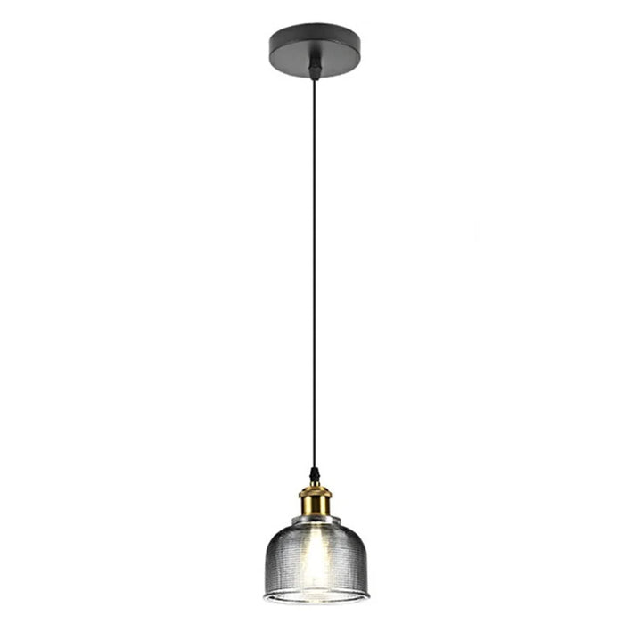 5W 3 Color Temperature LED Bulb Glass Chandelier Restaurant Bedroom Bar Small Chandelier Light - Smoke Grey - 1