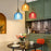 5W 3 Color Temperature LED Bulb Glass Chandelier Restaurant Bedroom Bar Small Chandelier Light - Smoke Grey - 5
