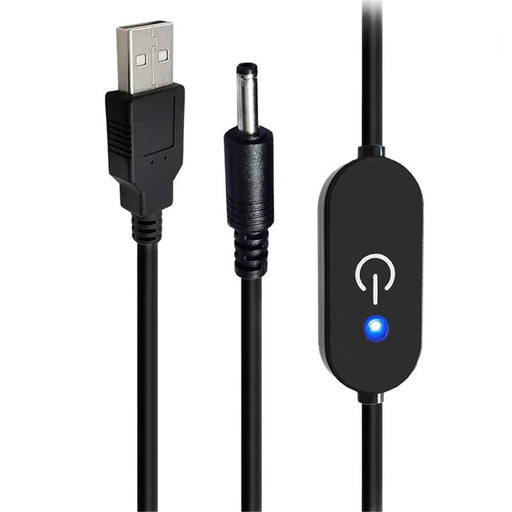 JUNSUNMAY DC 3.5*1.35mm to USB Touch Dimming LED Inline Switch Controller for Single Color, Length 100cm - 1