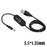 JUNSUNMAY DC 3.5*1.35mm to USB Touch Dimming LED Inline Switch Controller for Single Color, Length 100cm - 2