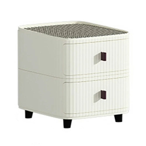 2 Layers Bedside Storage Bin Night Stand PP + MDF Board Bedroom Nightstand Drawer Dresser (30CM Wide), Size: S - 1