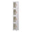 4 Drawers Kitchen Gap Organizer Narrow Dresser PP+PET+ABS Storage Cabinet 24.5x28.5x166CM - Transparent Tan - 1