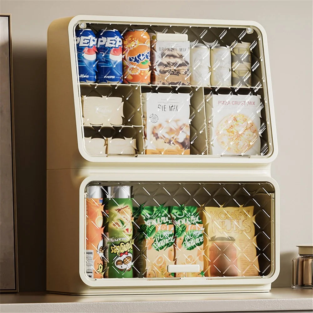 2-Layer PS+PET Wall Mounted Water Cup Storage Box Rack Desktop Tea Cup Holder for Snacks, Baby Bottles - 5