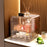 Dustproof Coffee Mug Cup Organizer Table Double Layer Storage Box, Size M - Tawny - 1