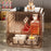 Dustproof Coffee Mug Cup Organizer Table Double Layer Storage Box, Size M - Tawny - 2