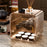 Dustproof Coffee Mug Cup Organizer Table Double Layer Storage Box, Size M - Tawny - 3