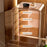 Coffee Mug Cup Table Organizer Three Layer Dustproof Storage Box, Size L - Transparent - 4