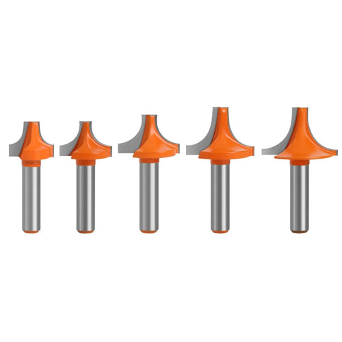 8mm Shank Round Over Edging Router Bit Woodworking Milling Cutter Tool - 1