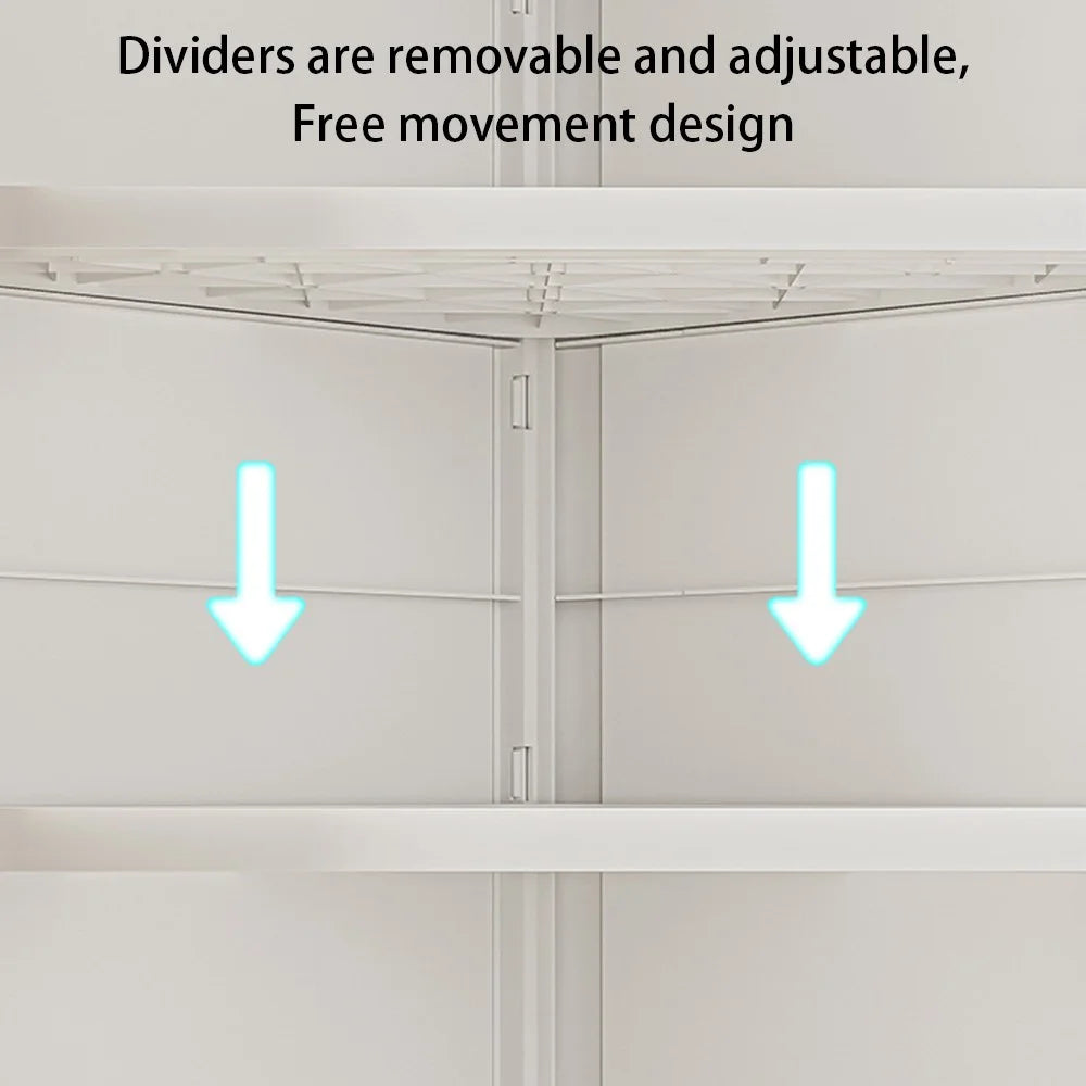 8829 1-Layer ABS+PP+PET Storage Drawer Home Corner Organizer Cabinet - White - 3