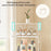 8829 2-Layer Home Living Room Corner Cabinet ABS+PP+PET Storage Drawer - White - 4