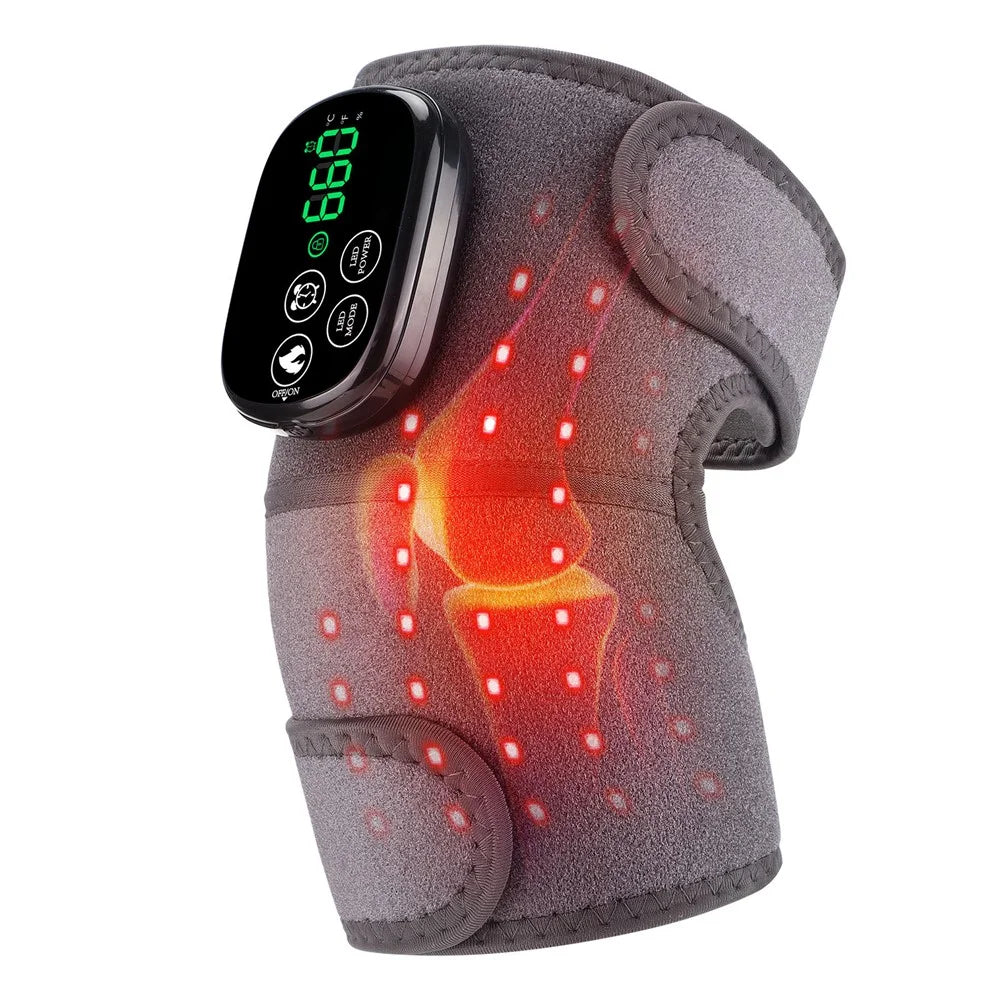 Heated Knee Brace Infrared Light Knee Wrap with 5 Heating Levels (CE, RoHS, FCC) - 1