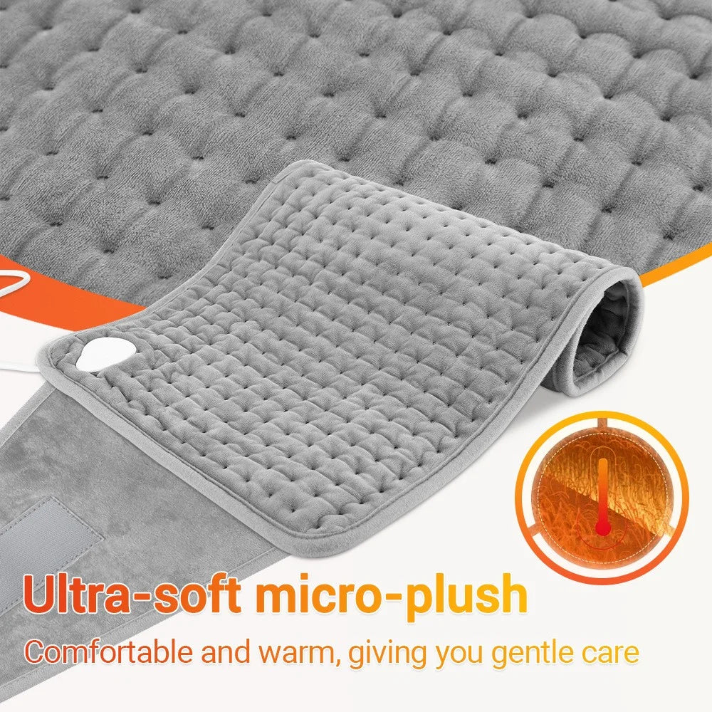 Fluff Heating Pad Cushion Waist Heated Wrap Belt for Back Pain, Women Period Cramps - UK Plug - 5