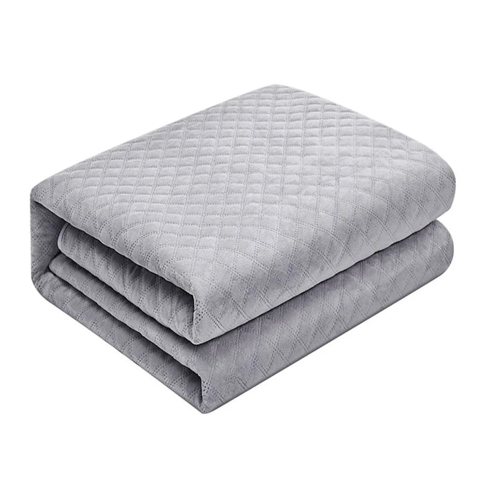 24V Low Voltage Graphene Infrared Heating Blanket 150 X 80cm, Electric Heated Blanket, EU Plug - Grey - 1
