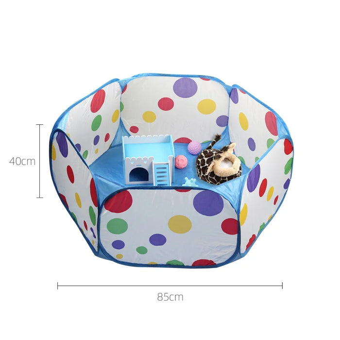 TG-PB062 Windproof Pet House Bed Foldable Pet Cat Cloth Fence Gift - Blue - 3