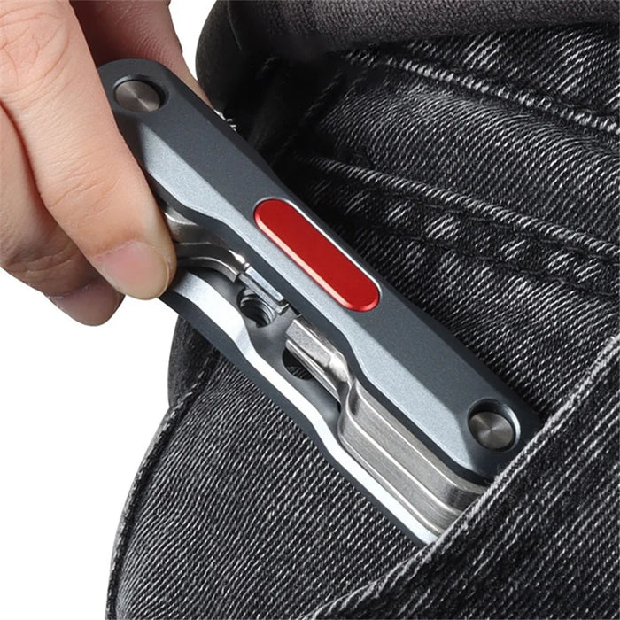 UURIG PT-18 Multi-function Folding Hex Key Set Portable Torx Star Key Wrenches Tool Kit Camera Mounting Accessories - 4