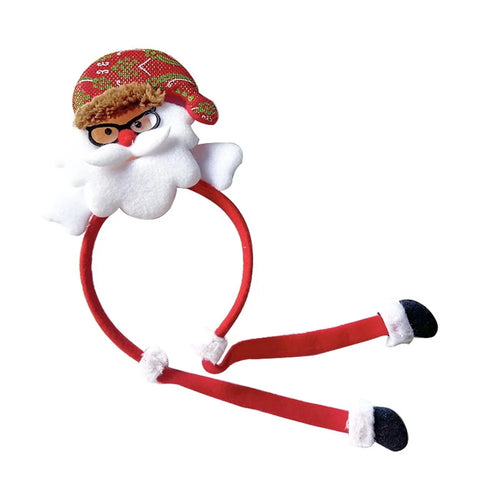 CH-TK48 12Pcs Lovely Christmas Style Hair Hoop Non-woven Fabric Head Hoop Kids Adult Xmas Headwear - Santa Claus - 1