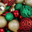 100Pcs / Set 3-6cm Christmas Balls Xmas Tree Hanging Ornament Party Decoration - Gold+Red+Blackish Green - 3