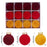 12Pcs / Set Flocking+PET Christmas Tree Ball Ornament Xmas Decorative Hanging Decoration - Style A - 5