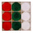 9Pcs / Set 8cm PET Flocking Christmas Balls Ornament Xmas Tree Hanging Decoration - Red+Green+White - 1
