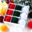 9Pcs / Set 8cm PET Flocking Christmas Balls Ornament Xmas Tree Hanging Decoration - Red+Green+White - 2