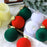9Pcs / Set 8cm PET Flocking Christmas Balls Ornament Xmas Tree Hanging Decoration - Red+Green+White - 3
