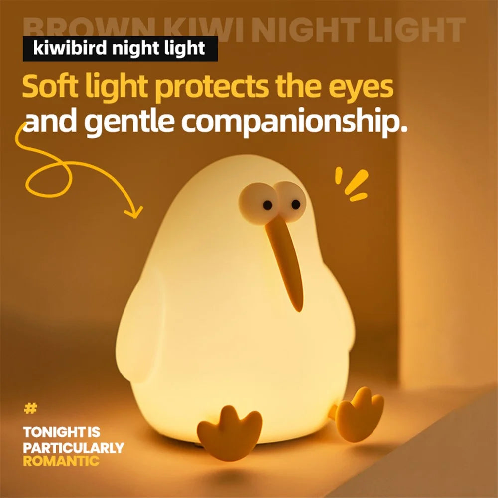 Kiwibird Night Light Warm Light Eye Protection Tap Dimmable Table Lamp for Bedroom - 2