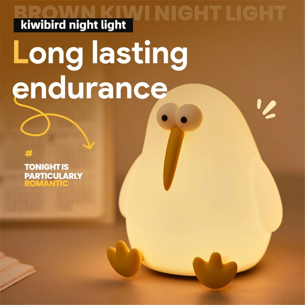 Kiwibird Night Light Warm Light Eye Protection Tap Dimmable Table Lamp for Bedroom - 6