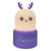 Cute Deer Night Light for Kids Room Tap Control ABS+Silicone Bedside Lamp - Purple - 1