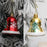 6Pcs 6cm Bell Design Christmas Decoration Beautiful Bell Christmas Tree Hanging Ornament - Red - 3