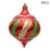 6Pcs Christmas Decoration Onion Shape Ball Christmas Tree Hanging Spiral Cone Ball Ornament - 1
