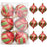 6Pcs Christmas Decoration Onion Shape Ball Christmas Tree Hanging Spiral Cone Ball Ornament - 6