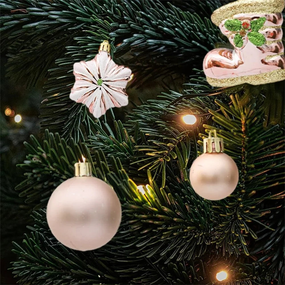 20Pcs / Set Christmas Tree Decoration Xmas Festival Plastic Hanging Ornament - Style A - 2