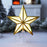 15cm Warm White LED Light Star Shape Christmas Tree Topper Xmas Tree Top Decoration - 4