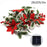 Solar Powered Christmas Flower Vine LED String Light IP66 Waterproof Xmas Party Gift Decor - 3m / 20-LED - 1