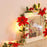 Solar Powered Christmas Flower Vine LED String Light IP66 Waterproof Xmas Party Gift Decor - 3m / 20-LED - 5